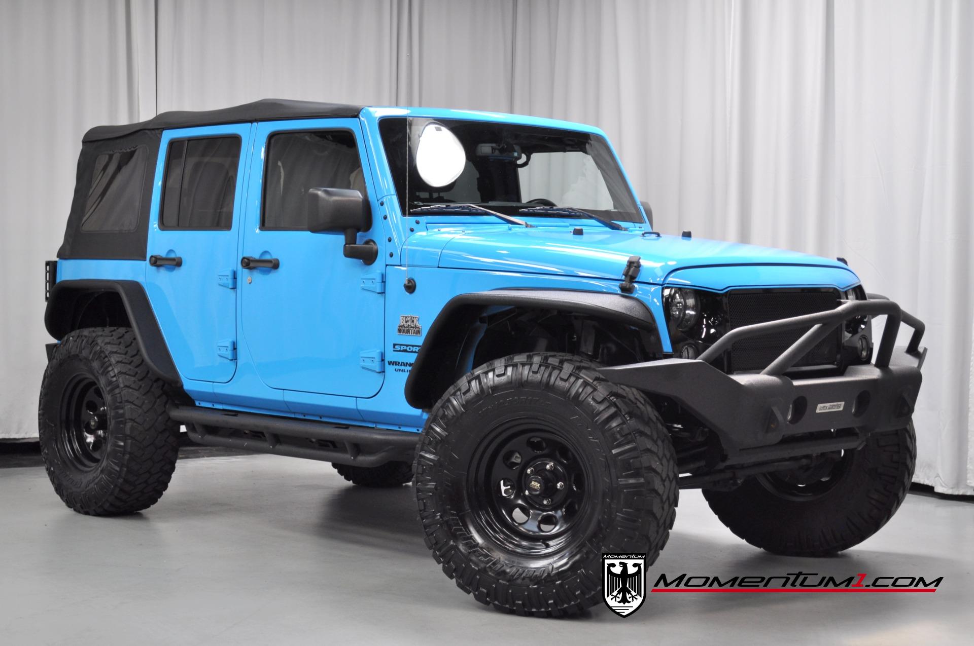 Used 2017 Jeep Wrangler Unlimited Sport Black Mountain For Sale (Sold) |  Momentum Motorcars Inc Stock #653126