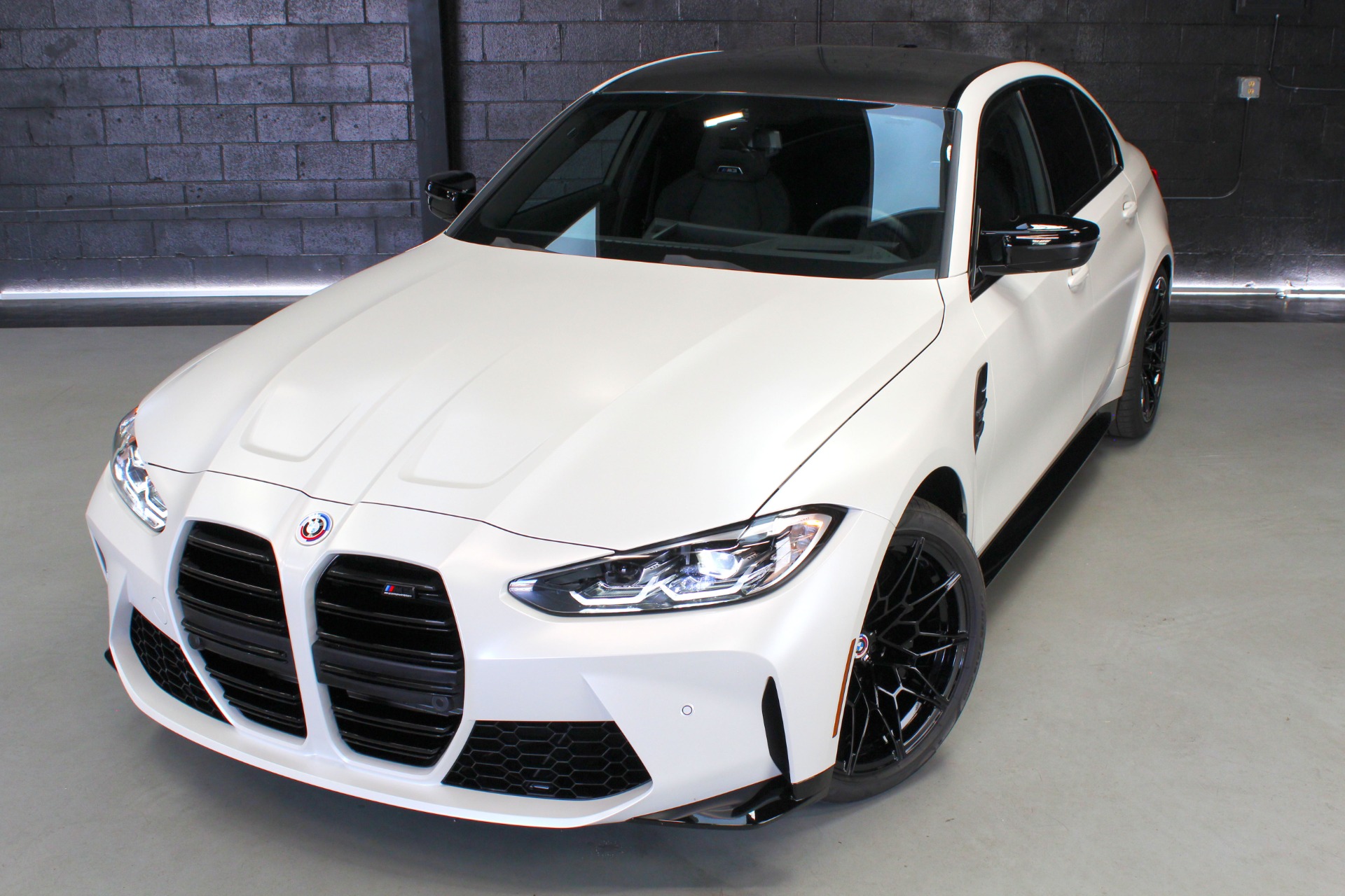 BMW M3 ホワイト ブラックホイール White BMW F80 M3 - Brixton Forged™