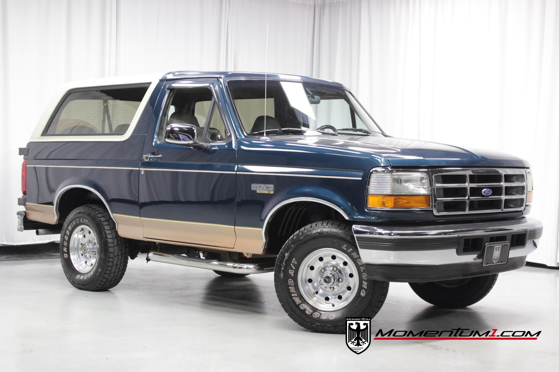 Used 1995 Ford Bronco Eddie Bauer For Sale (Sold) Momentum Motorcars